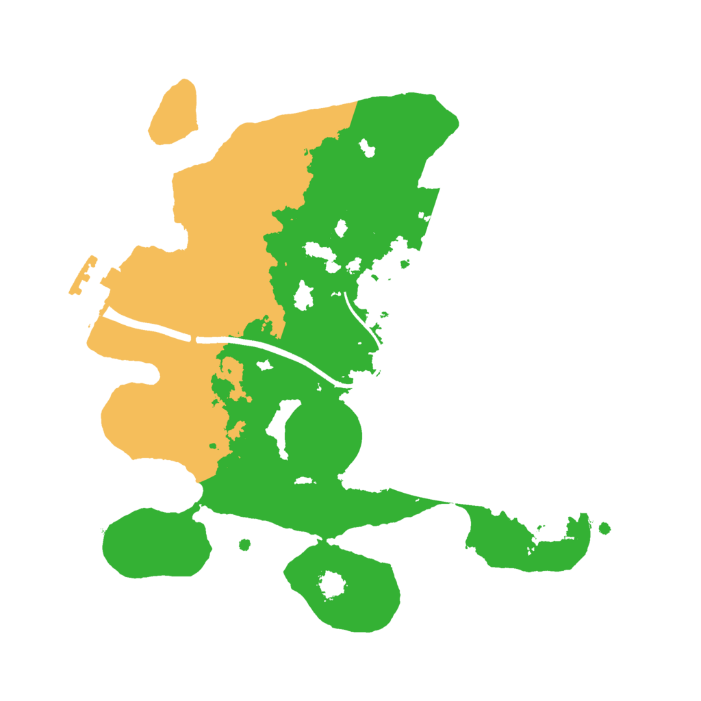 Biome Rust Map: Procedural Map, Size: 2400, Seed: 99125674