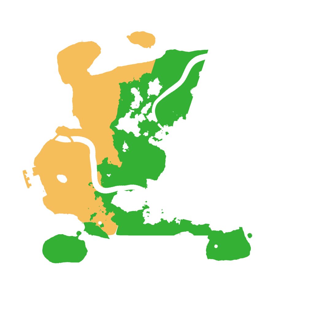 Biome Rust Map: Procedural Map, Size: 2600, Seed: 99125674