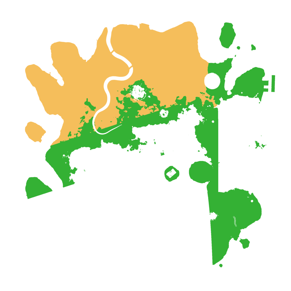 Biome Rust Map: Procedural Map, Size: 3500, Seed: 130838