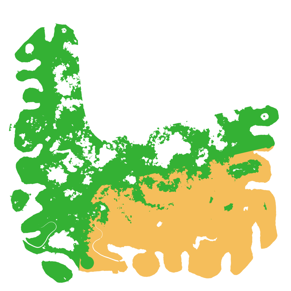 Biome Rust Map: Procedural Map, Size: 6000, Seed: 1928854816