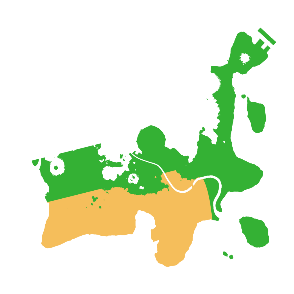 Biome Rust Map: Procedural Map, Size: 2750, Seed: 31231245