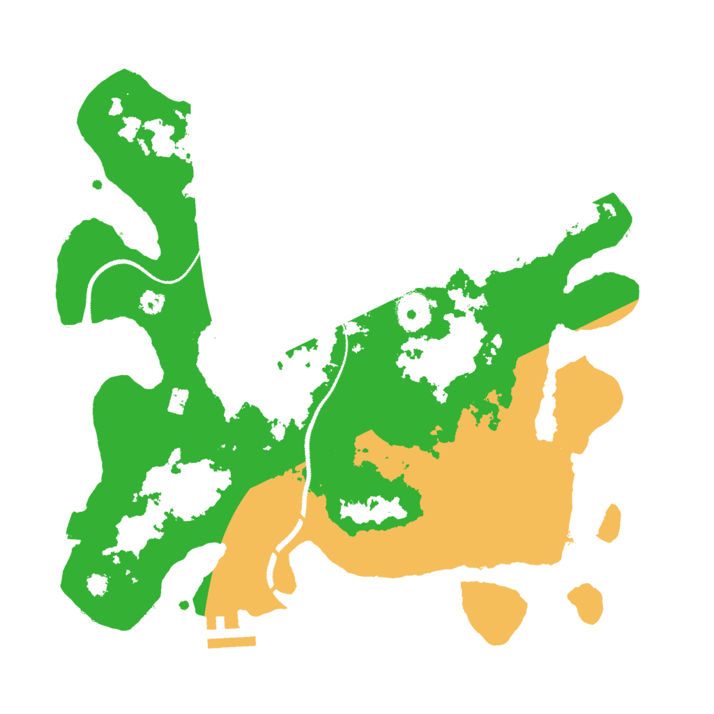 Biome Rust Map: Procedural Map, Size: 3000, Seed: 340656215