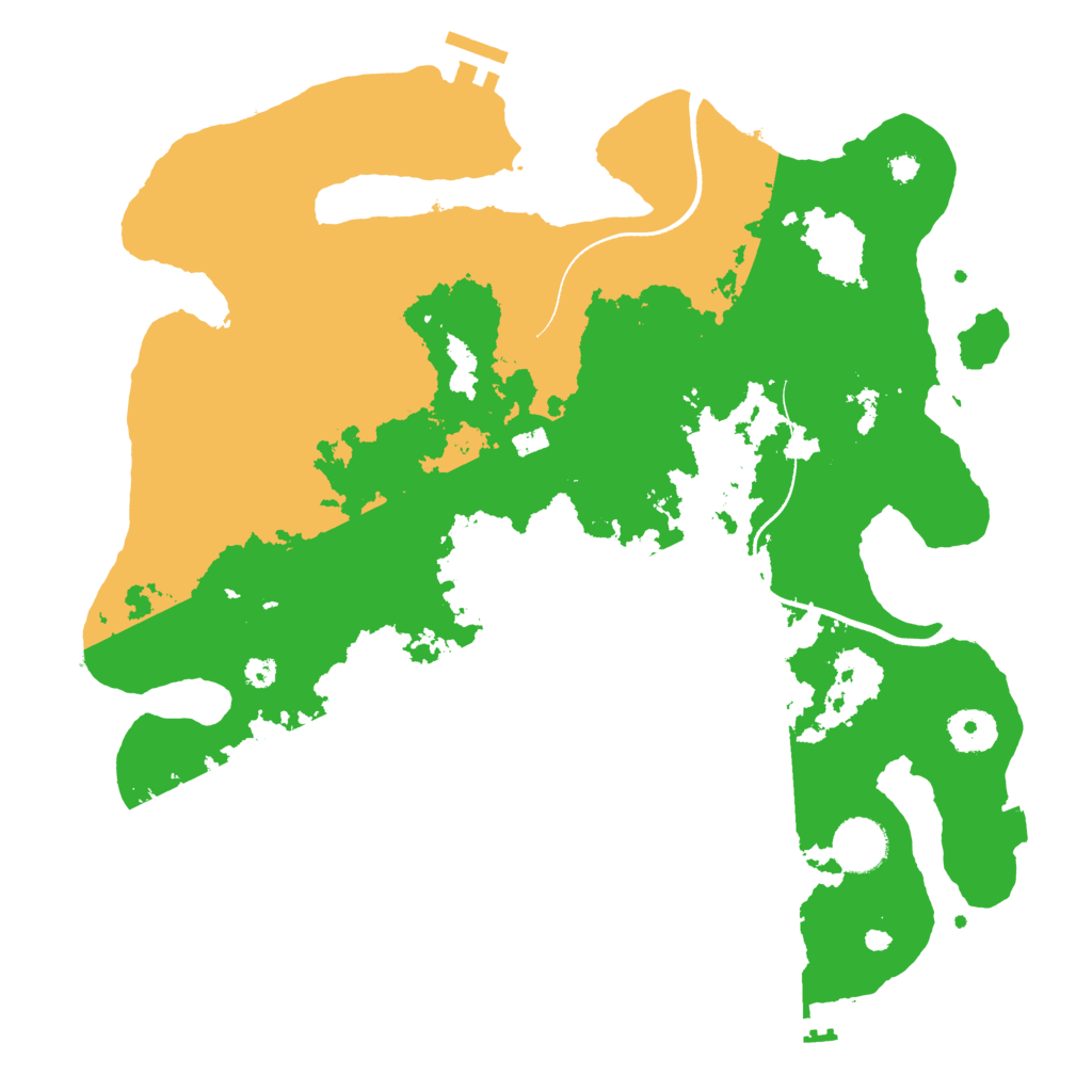 Biome Rust Map: Procedural Map, Size: 3500, Seed: 97883838