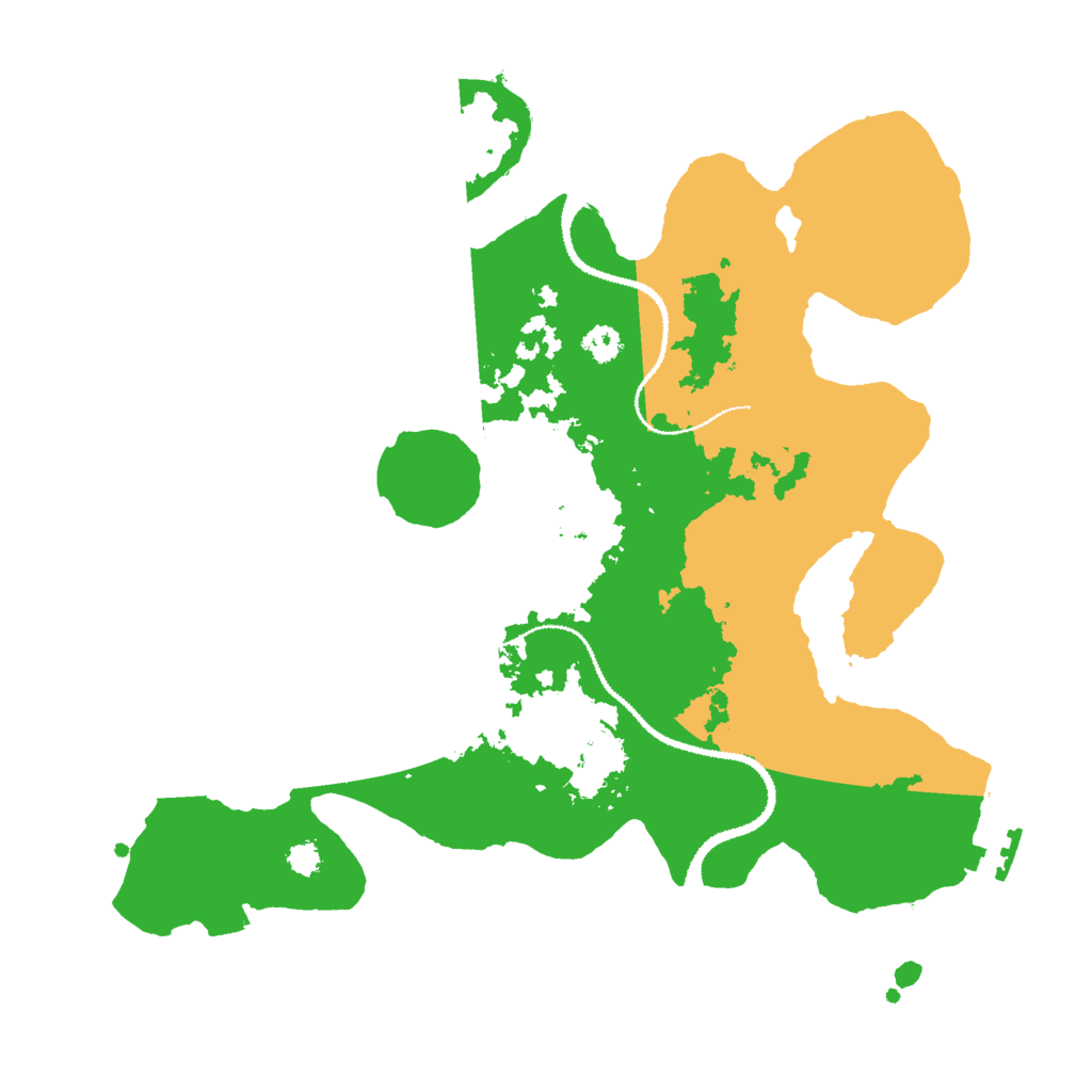 Biome Rust Map: Procedural Map, Size: 3000, Seed: 79355