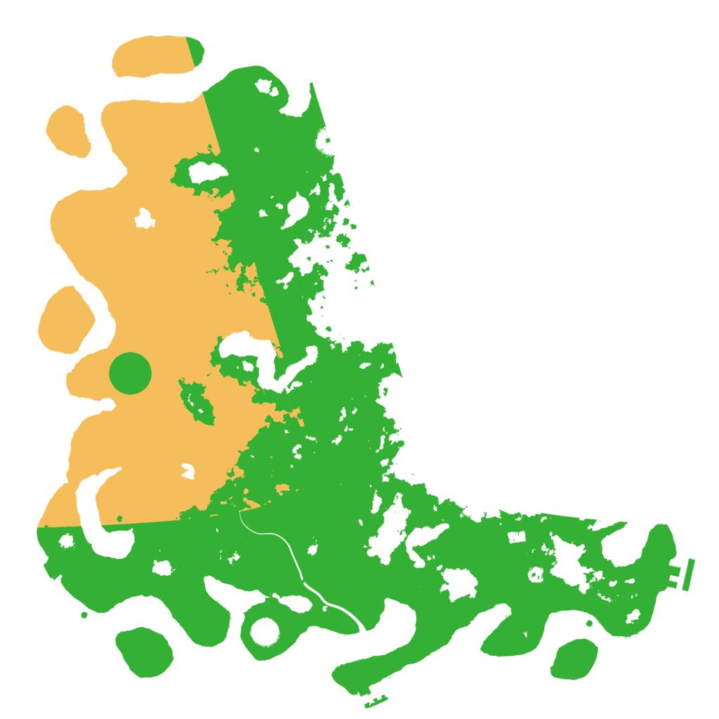 Biome Rust Map: Procedural Map, Size: 4500, Seed: 88899364