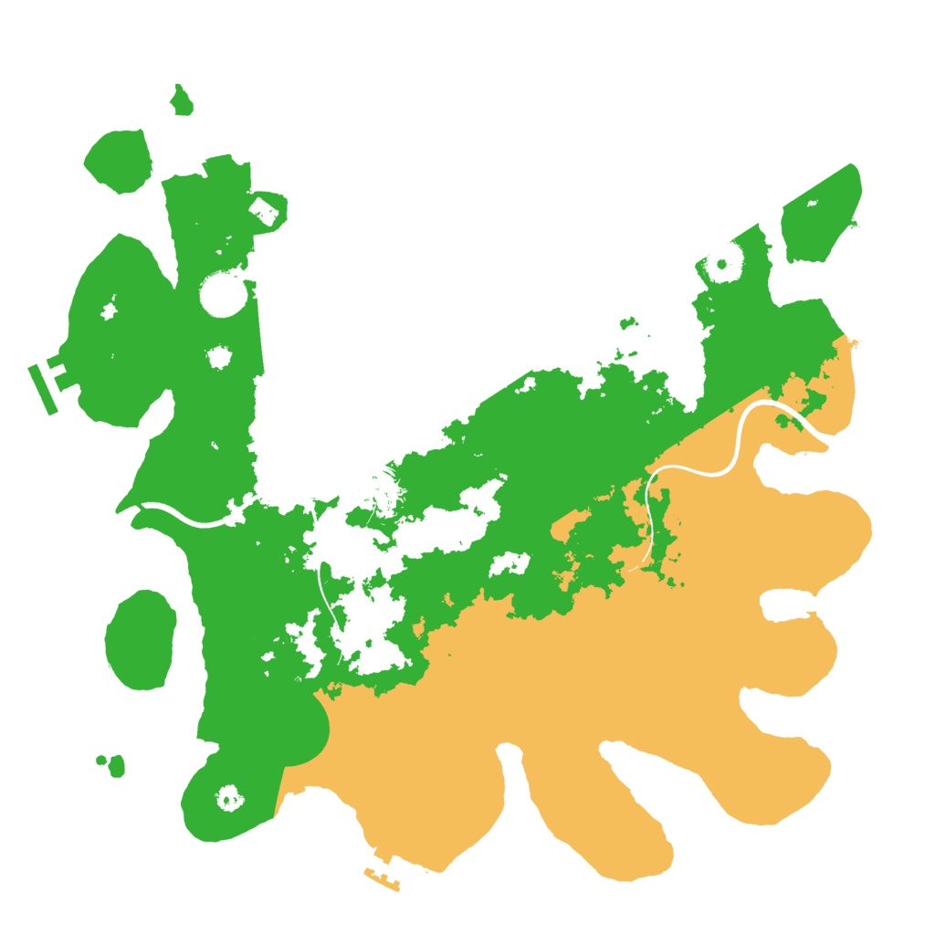 Biome Rust Map: Procedural Map, Size: 3600, Seed: 1441452130