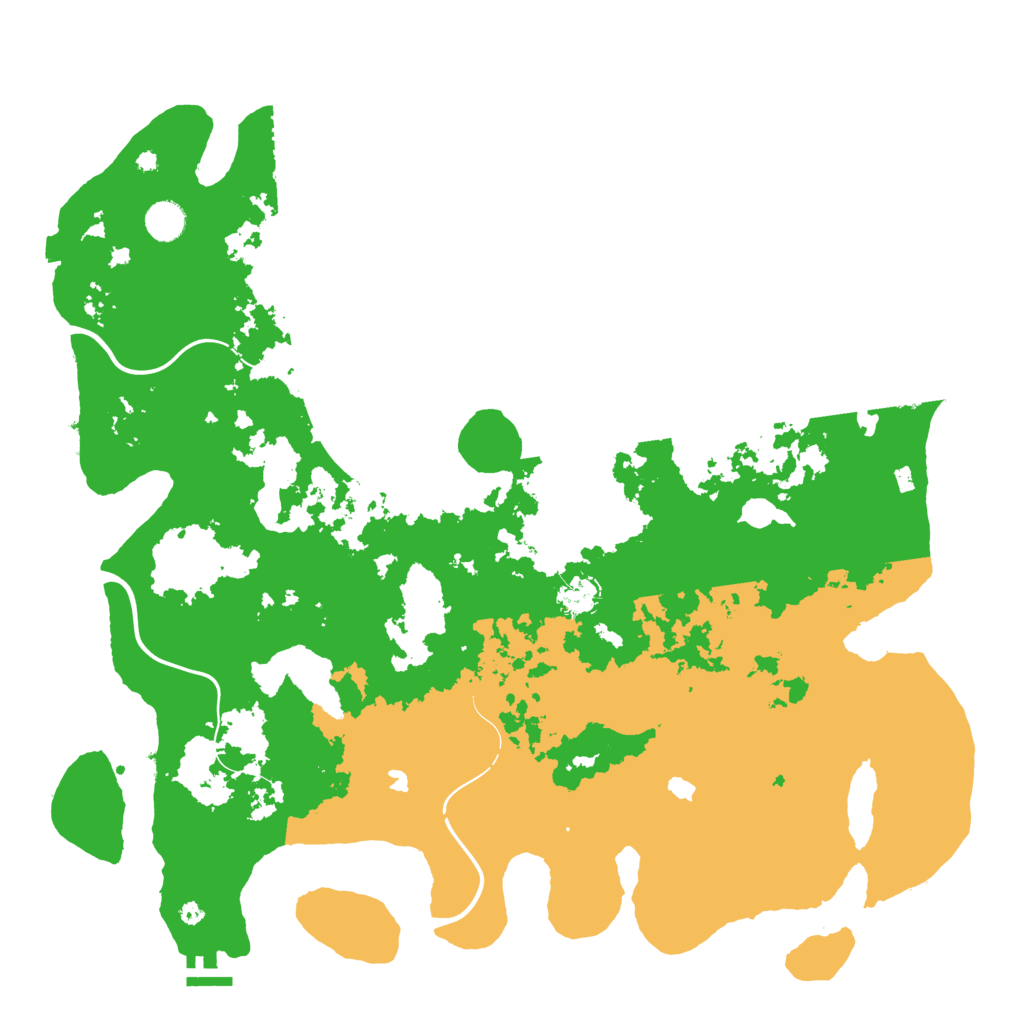 Biome Rust Map: Procedural Map, Size: 4500, Seed: 890544613