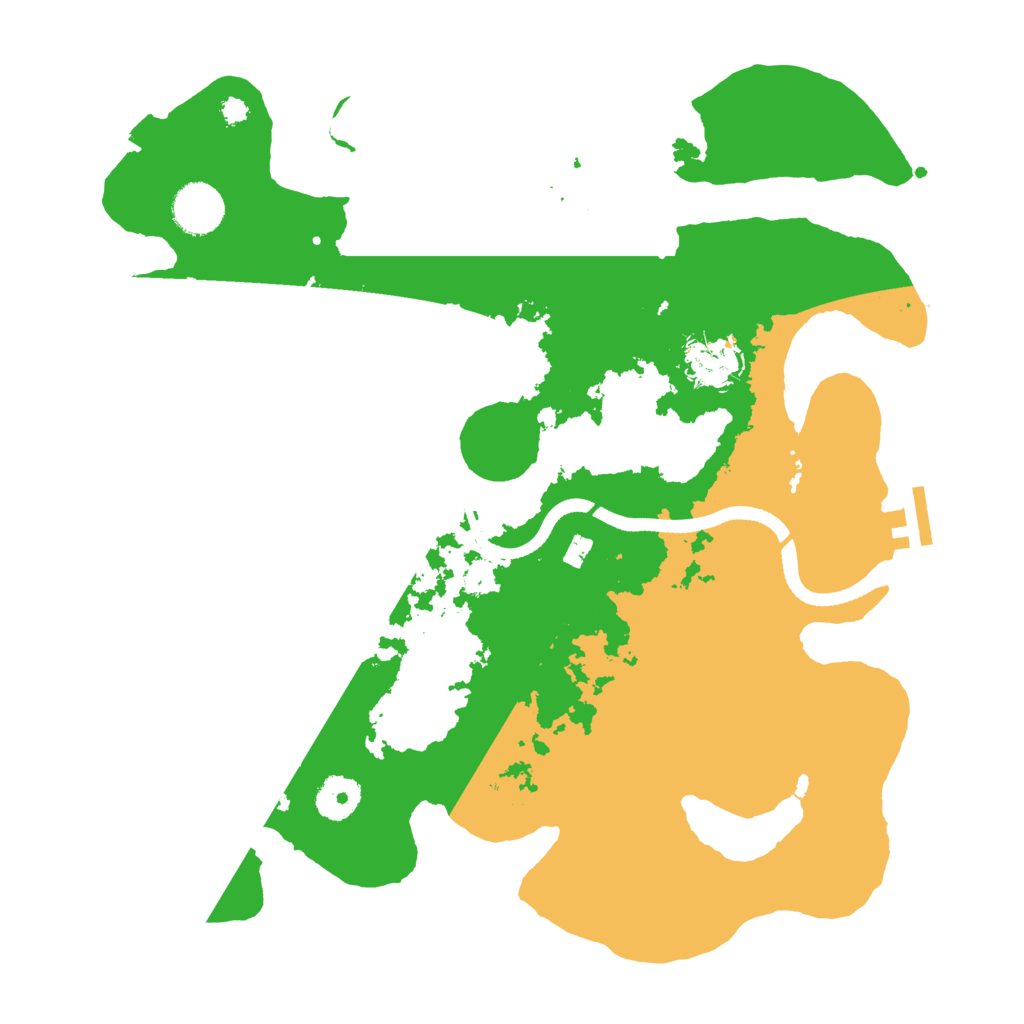 Biome Rust Map: Procedural Map, Size: 3500, Seed: 592931017