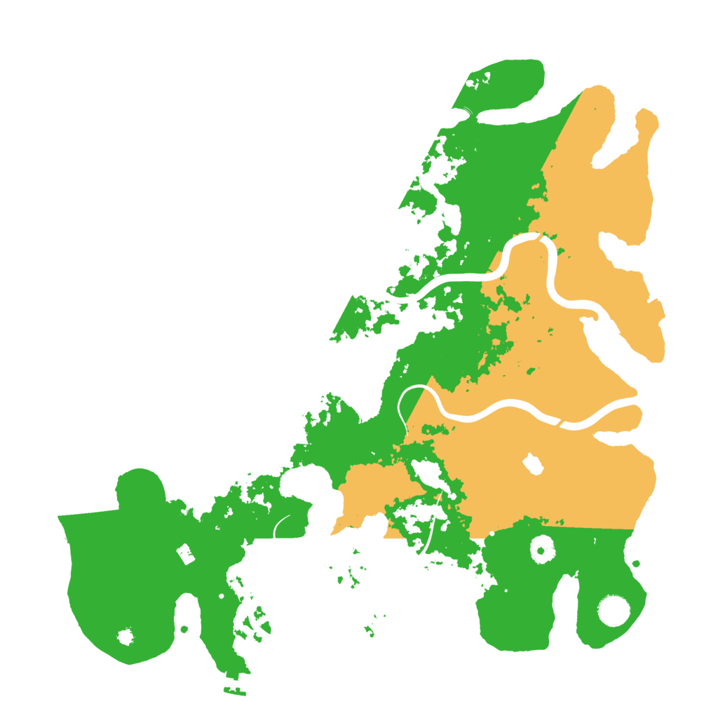 Biome Rust Map: Procedural Map, Size: 4000, Seed: 34956