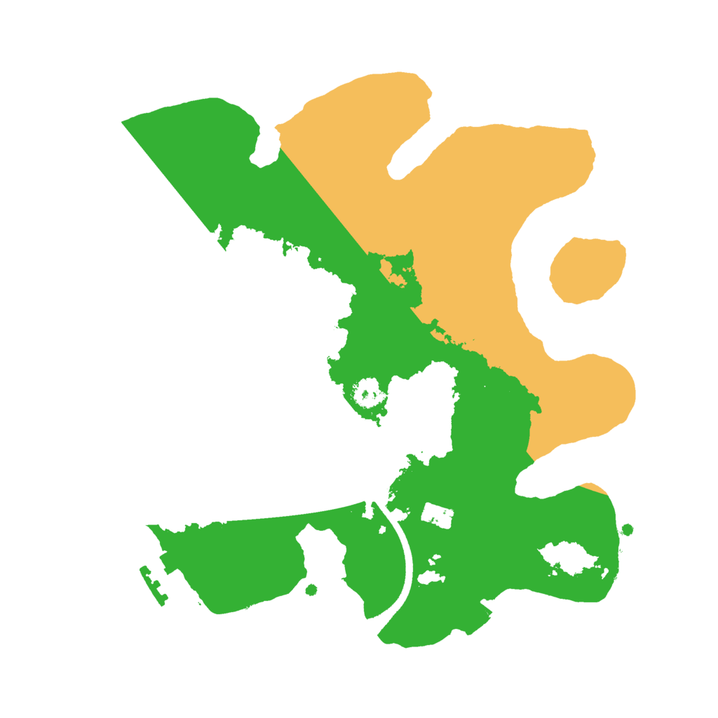 Biome Rust Map: Procedural Map, Size: 2500, Seed: 1382633088