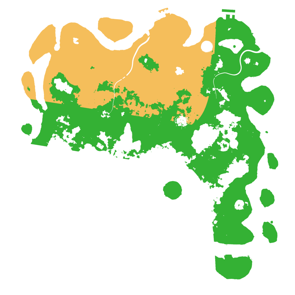 Biome Rust Map: Procedural Map, Size: 4500, Seed: 7663576