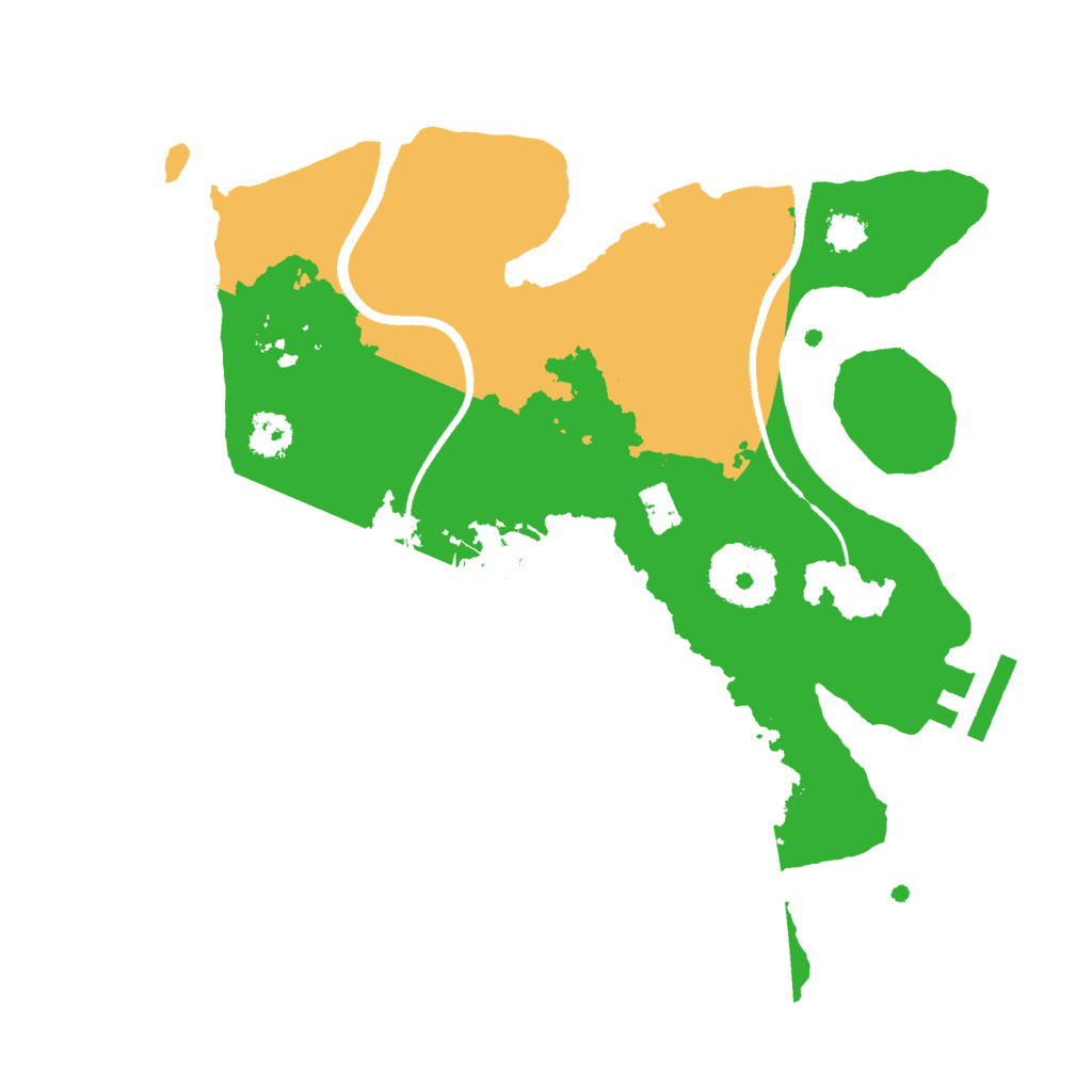 Biome Rust Map: Procedural Map, Size: 2500, Seed: 88888