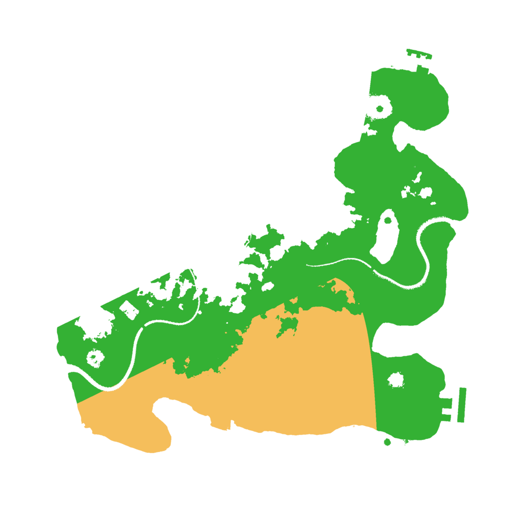 Biome Rust Map: Procedural Map, Size: 3000, Seed: 29511