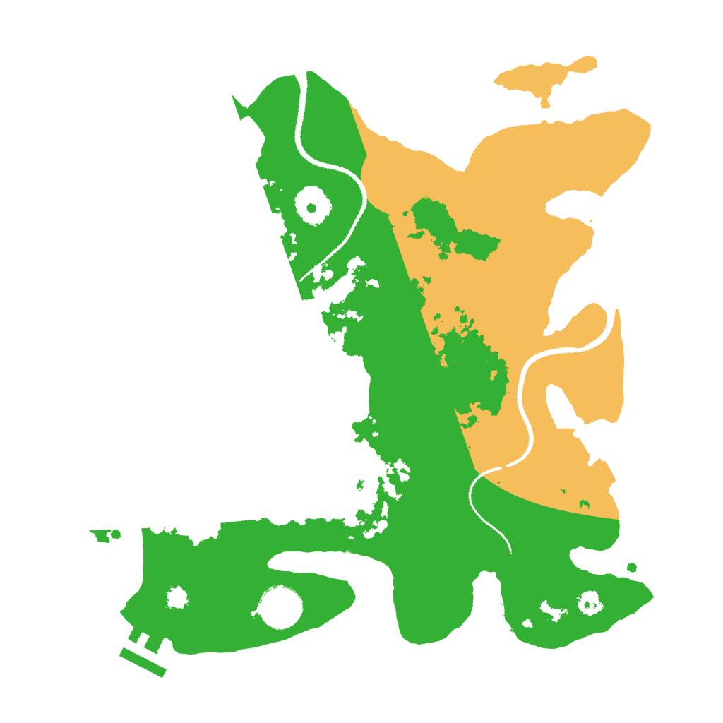 Biome Rust Map: Procedural Map, Size: 3000, Seed: 21525