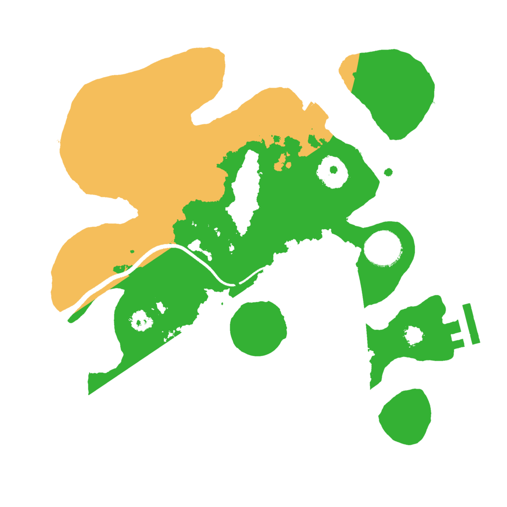 Biome Rust Map: Procedural Map, Size: 2500, Seed: 1607259216