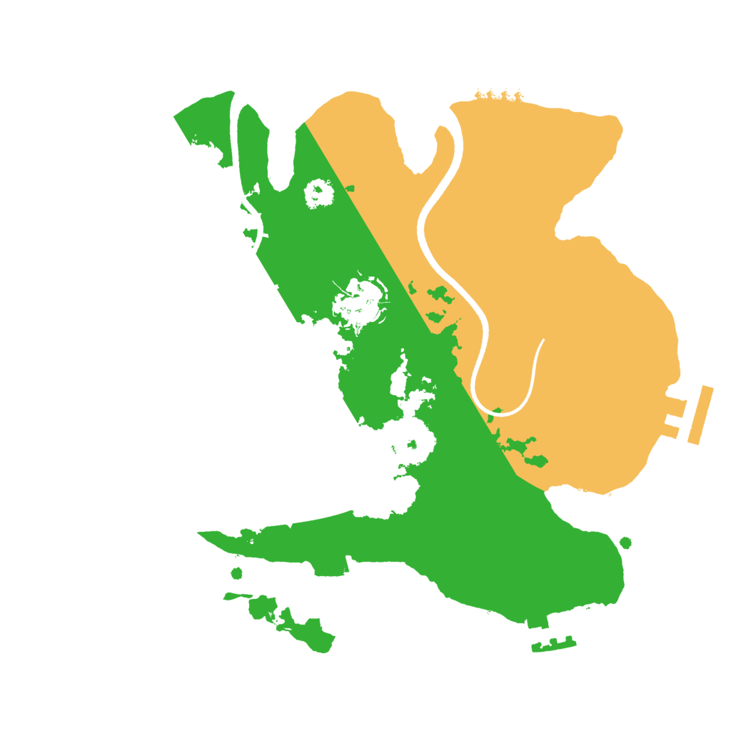 Biome Rust Map: Procedural Map, Size: 2500, Seed: 912143284
