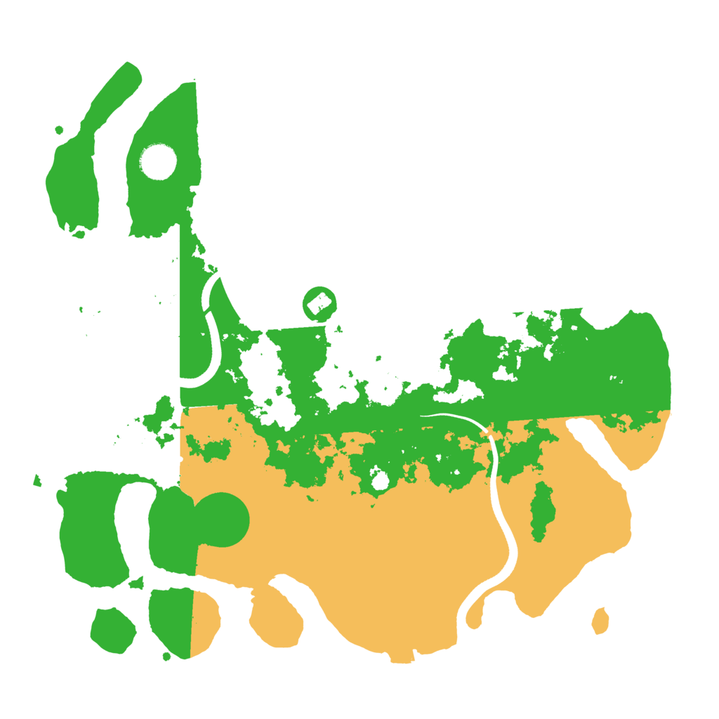 Biome Rust Map: Procedural Map, Size: 3500, Seed: 1234214981