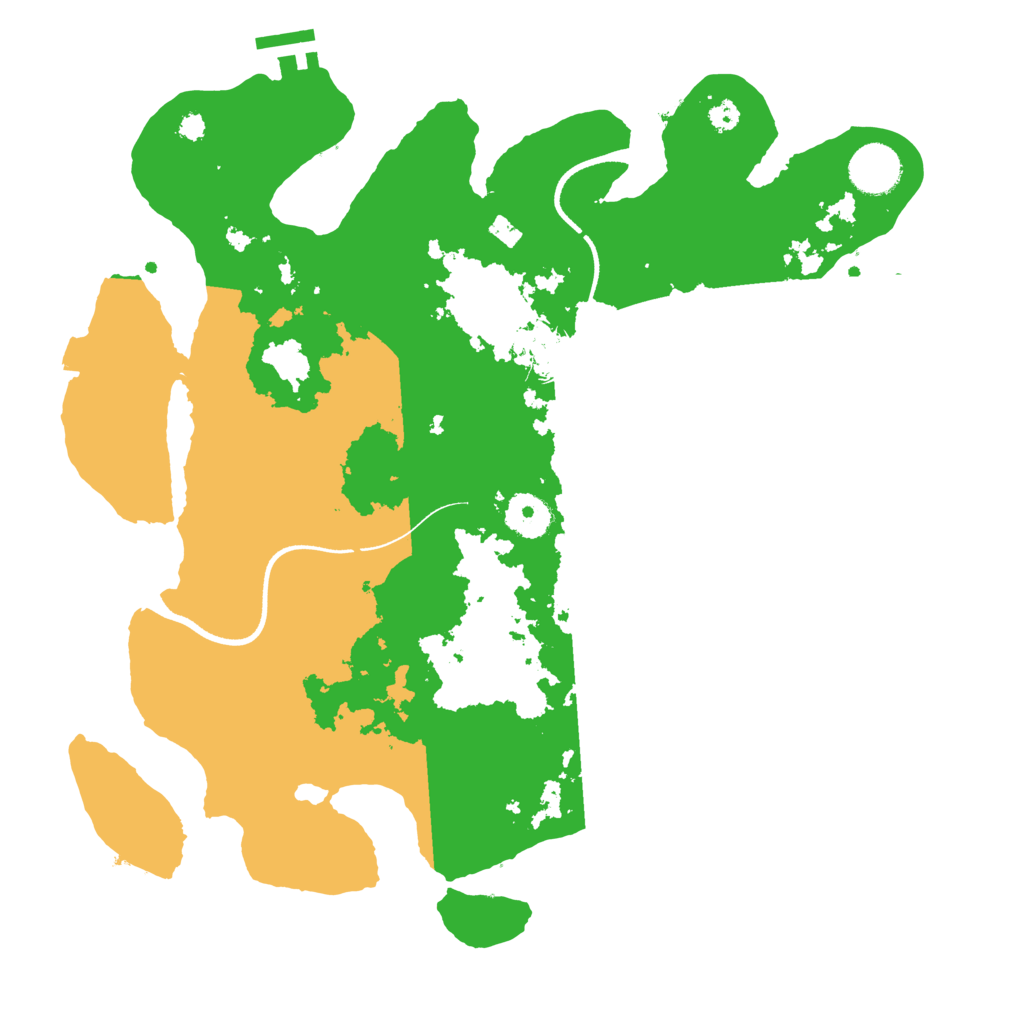 Biome Rust Map: Procedural Map, Size: 3500, Seed: 2082561619