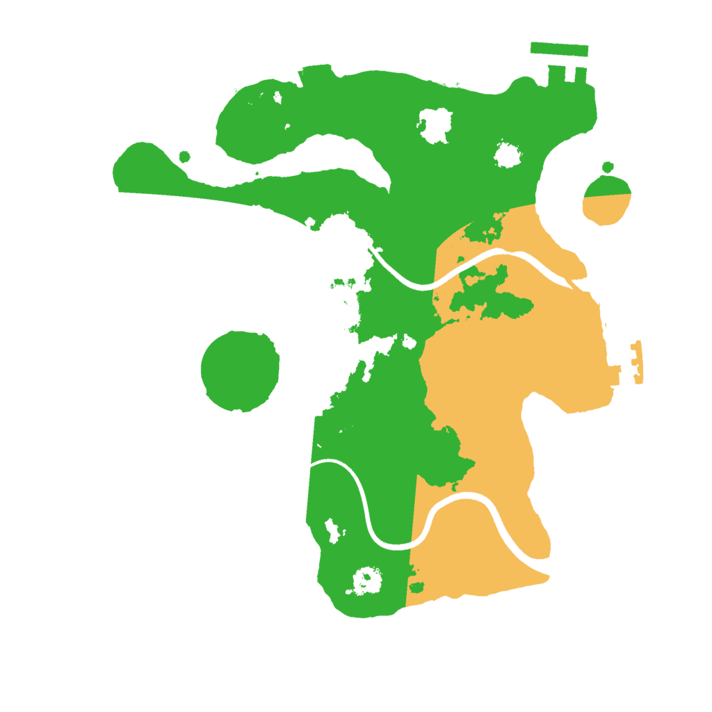 Biome Rust Map: Procedural Map, Size: 2500, Seed: 559689489