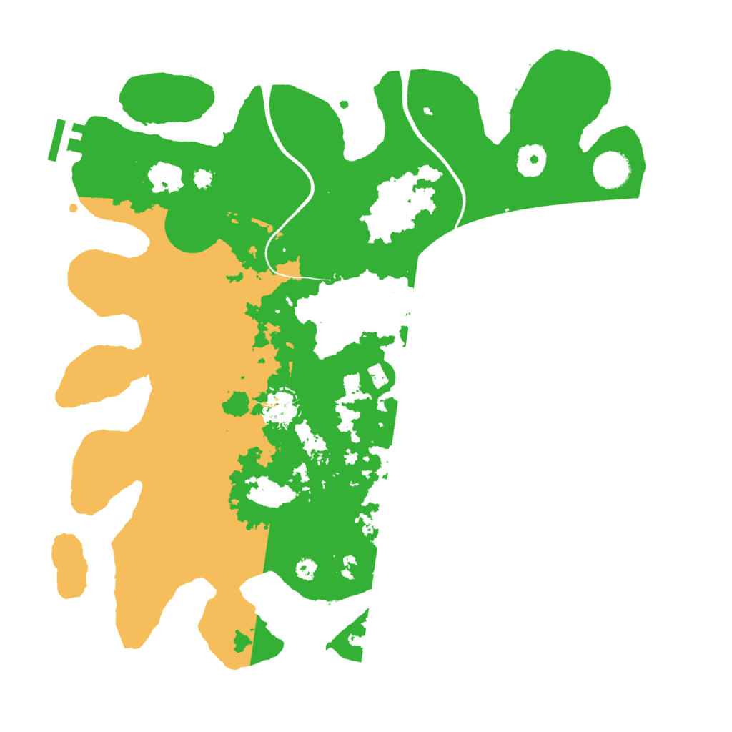 Biome Rust Map: Procedural Map, Size: 3500, Seed: 637681848