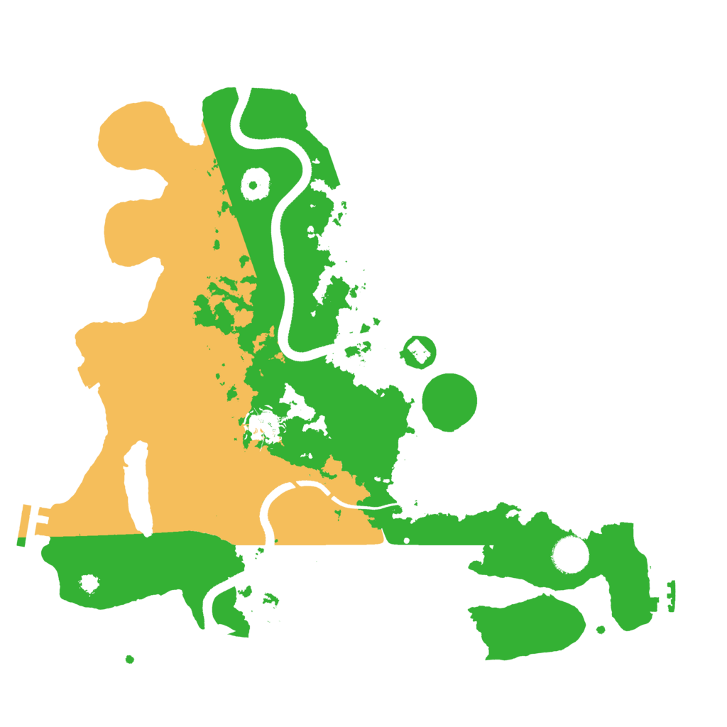 Biome Rust Map: Procedural Map, Size: 3500, Seed: 580800357