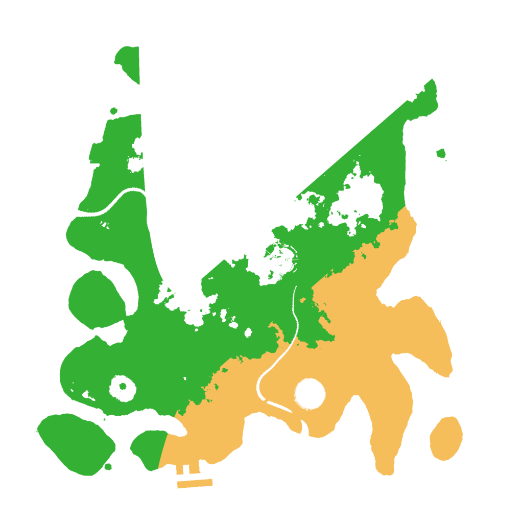 Biome Rust Map: Procedural Map, Size: 3000, Seed: 8412