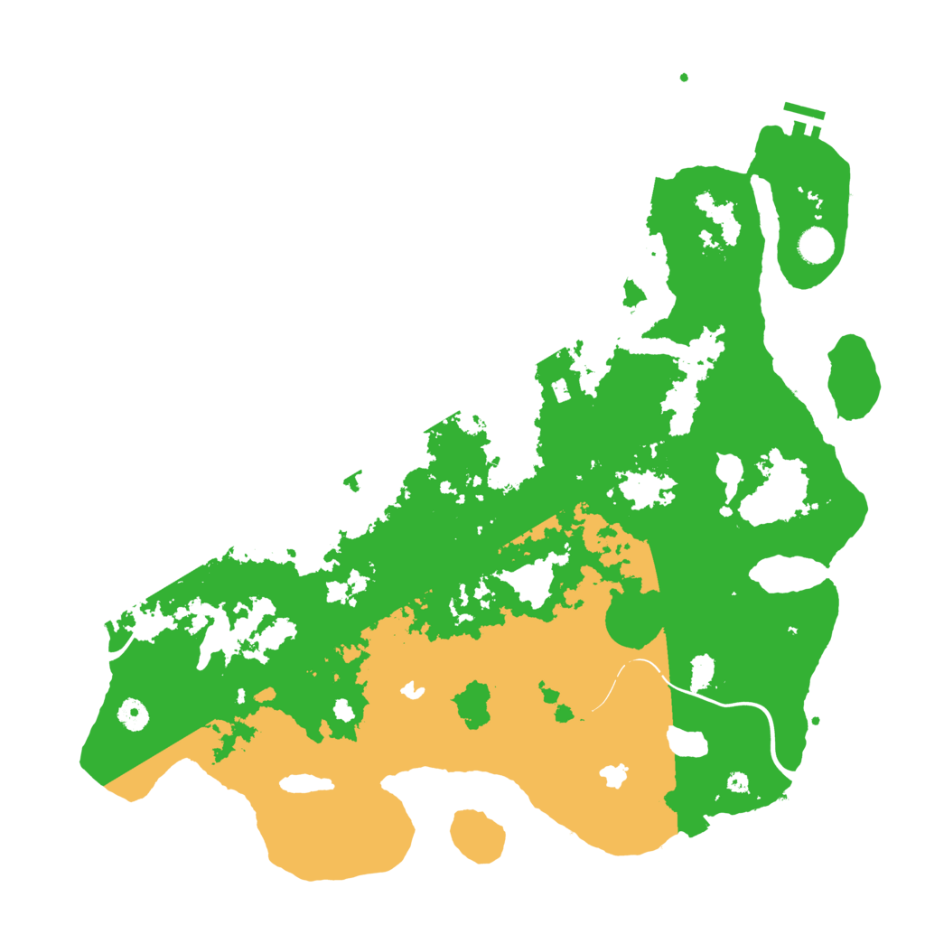 Biome Rust Map: Procedural Map, Size: 4500, Seed: 2010773507