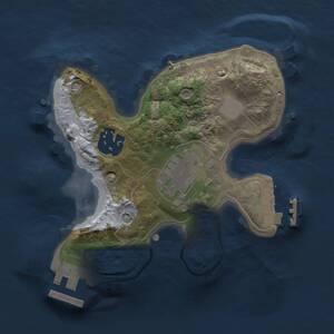 Thumbnail Rust Map: Procedural Map, Size: 1900, Seed: 1950659112, 6 Monuments