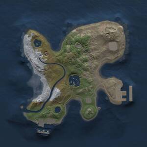 Thumbnail Rust Map: Procedural Map, Size: 1900, Seed: 1950659112, 4 Monuments
