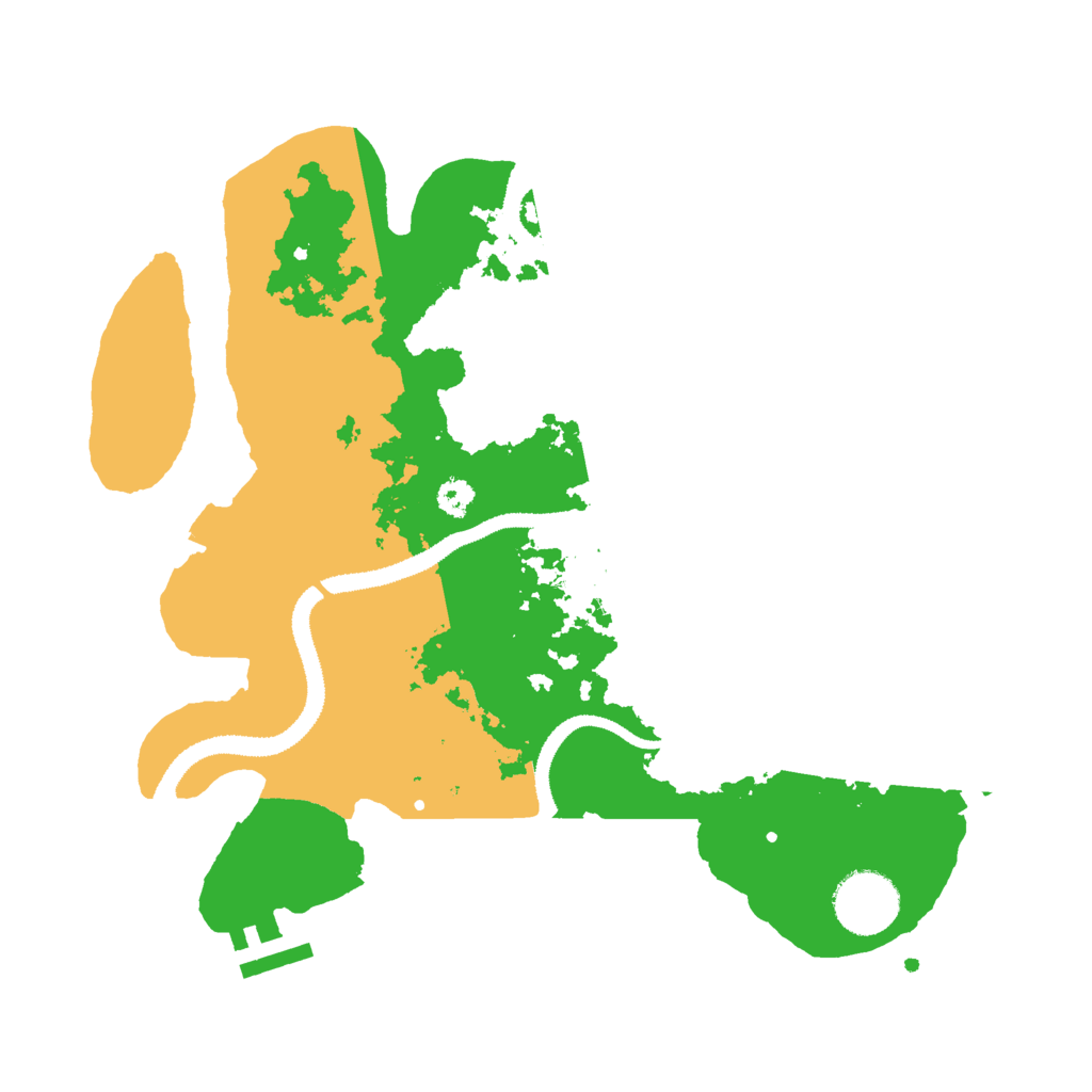 Biome Rust Map: Procedural Map, Size: 3000, Seed: 34321