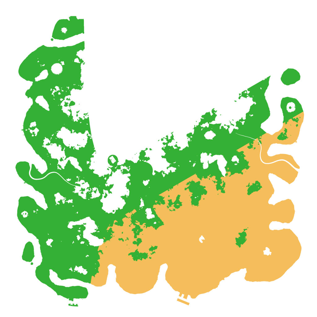 Biome Rust Map: Procedural Map, Size: 5000, Seed: 108090294