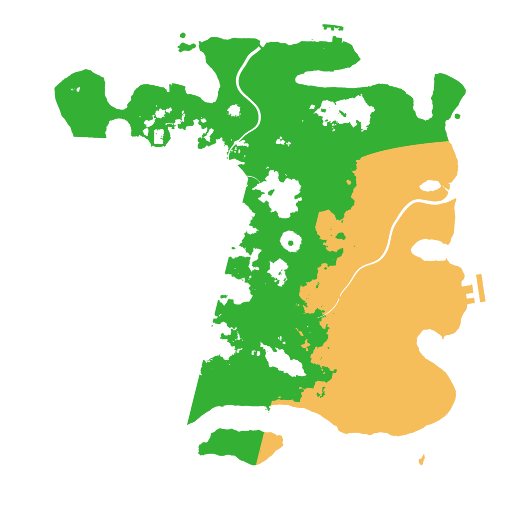 Biome Rust Map: Procedural Map, Size: 3700, Seed: 2080861076