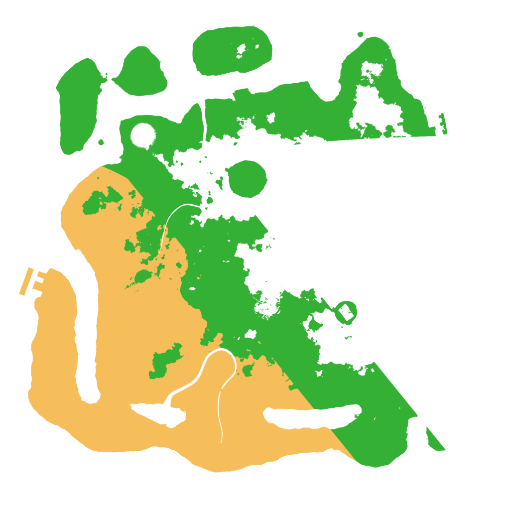 Biome Rust Map: Procedural Map, Size: 3650, Seed: 18341942