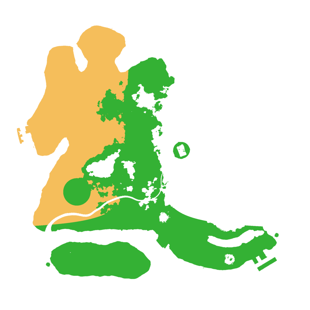Biome Rust Map: Procedural Map, Size: 3000, Seed: 1750854115