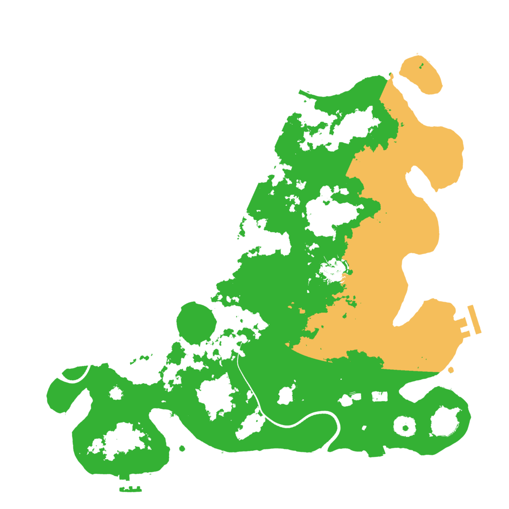 Biome Rust Map: Procedural Map, Size: 3500, Seed: 915271520