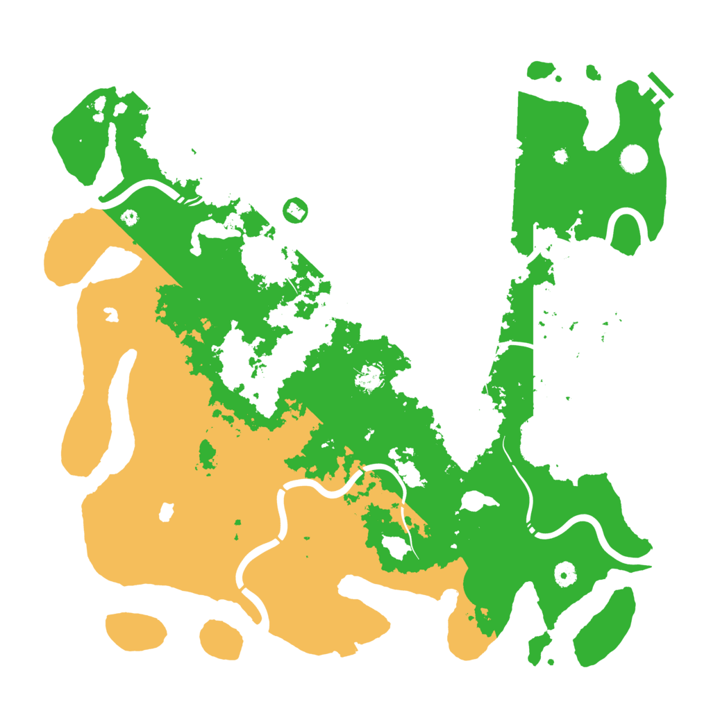 Biome Rust Map: Procedural Map, Size: 4500, Seed: 372740607