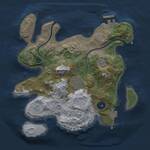 Thumbnail Rust Map: Procedural Map, Size: 2665, Seed: 538, 6 Monuments