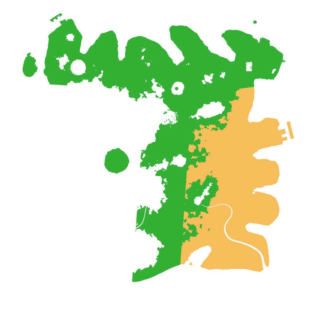 Biome Rust Map: Procedural Map, Size: 3600, Seed: 177261