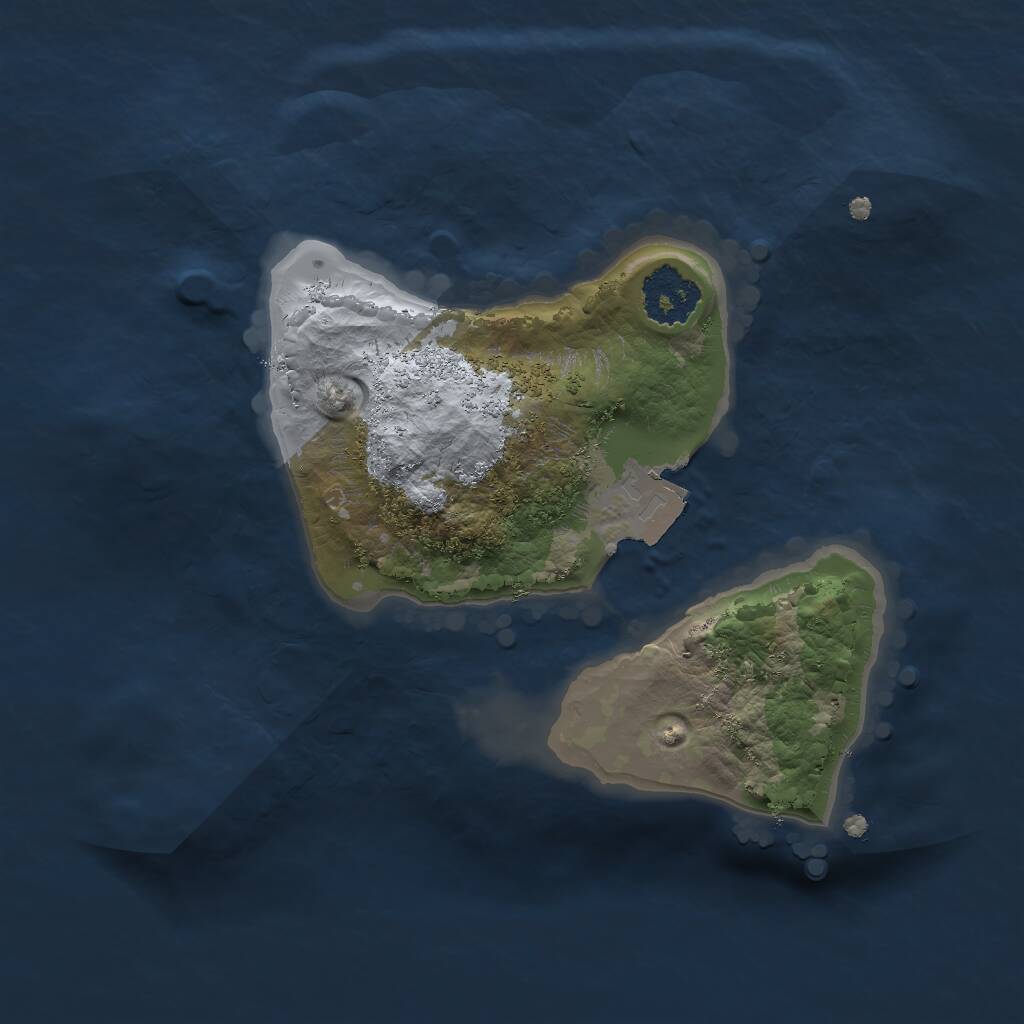 Rust Map: Procedural Map, Size: 1800, Seed: 1789849651, 1 Monuments