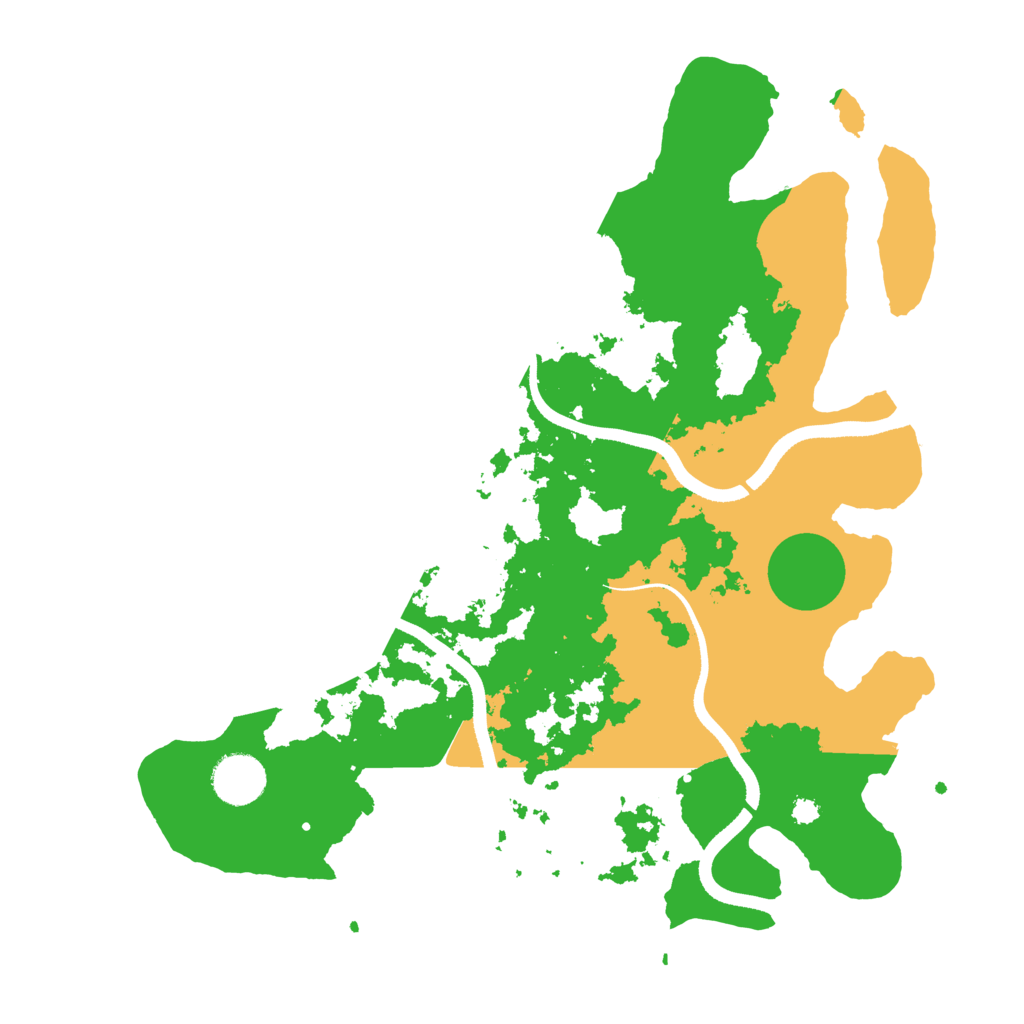 Biome Rust Map: Procedural Map, Size: 3500, Seed: 445477284
