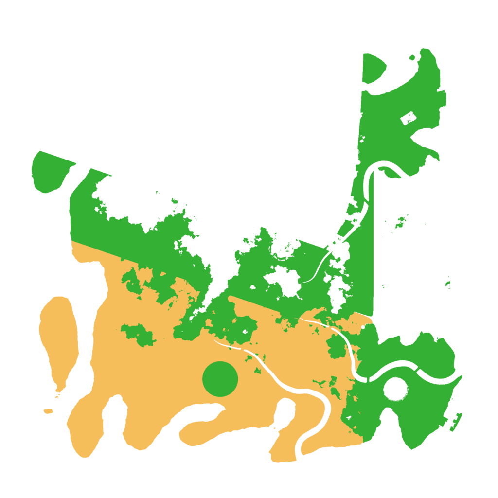 Biome Rust Map: Procedural Map, Size: 3700, Seed: 200145808