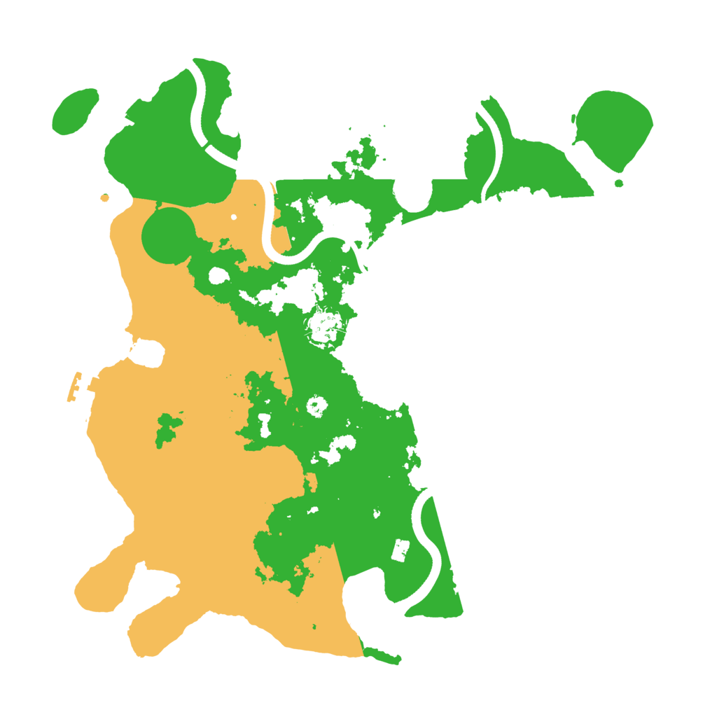 Biome Rust Map: Procedural Map, Size: 3500, Seed: 543606277