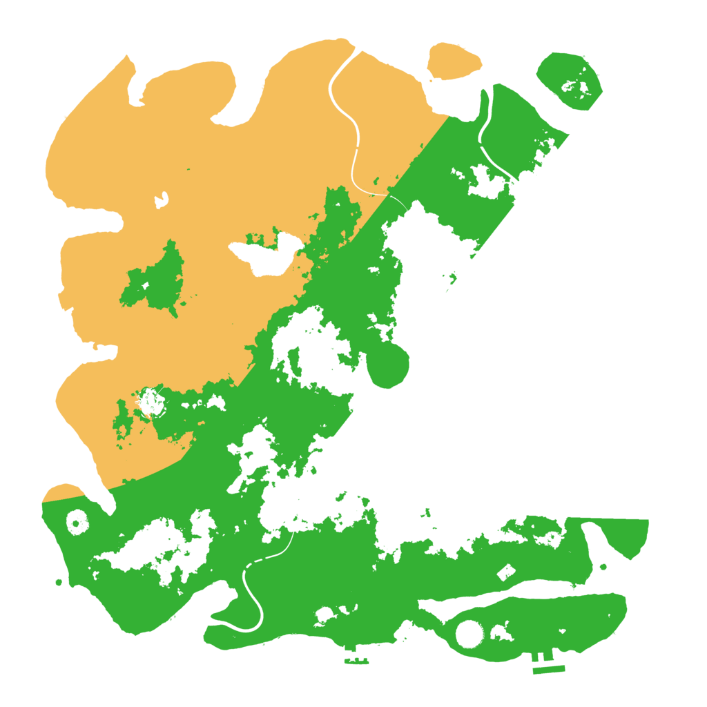 Biome Rust Map: Procedural Map, Size: 4444, Seed: 4