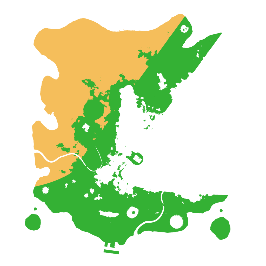 Biome Rust Map: Procedural Map, Size: 3500, Seed: 1370960361