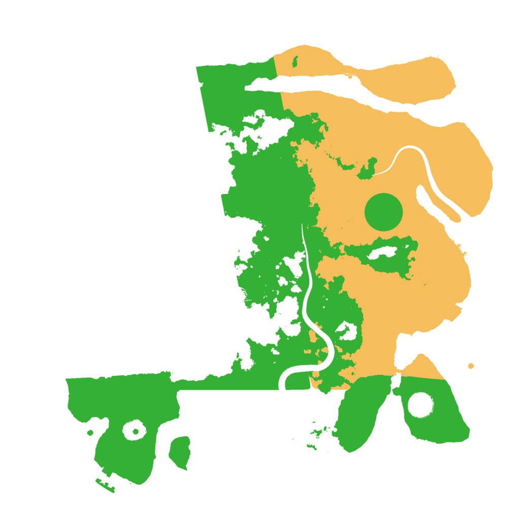 Biome Rust Map: Procedural Map, Size: 3600, Seed: 681711