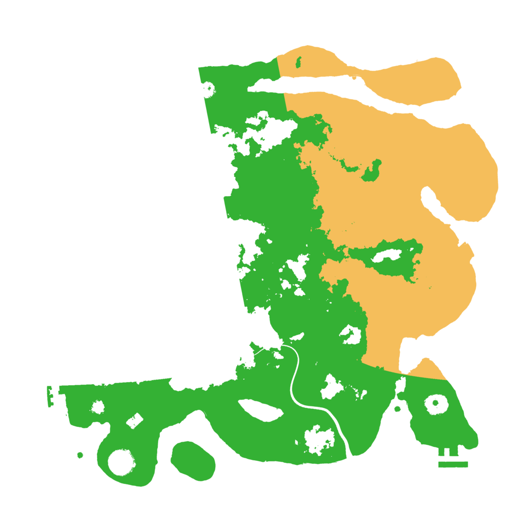 Biome Rust Map: Procedural Map, Size: 3600, Seed: 681711