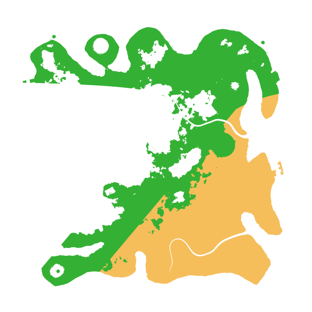 Biome Rust Map: Procedural Map, Size: 3500, Seed: 2097919164