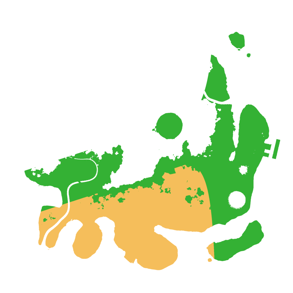 Biome Rust Map: Procedural Map, Size: 3000, Seed: 8278