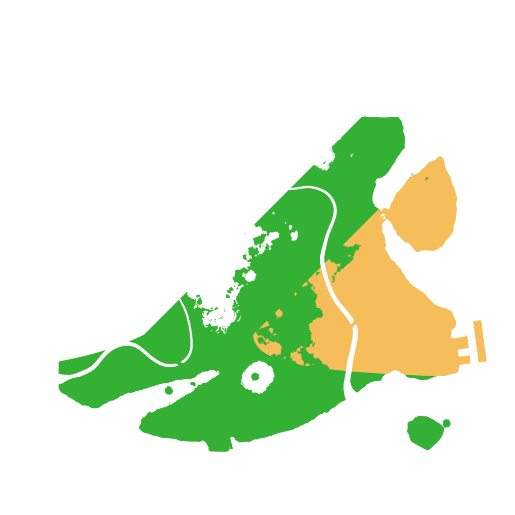 Biome Rust Map: Procedural Map, Size: 2500, Seed: 1885471060