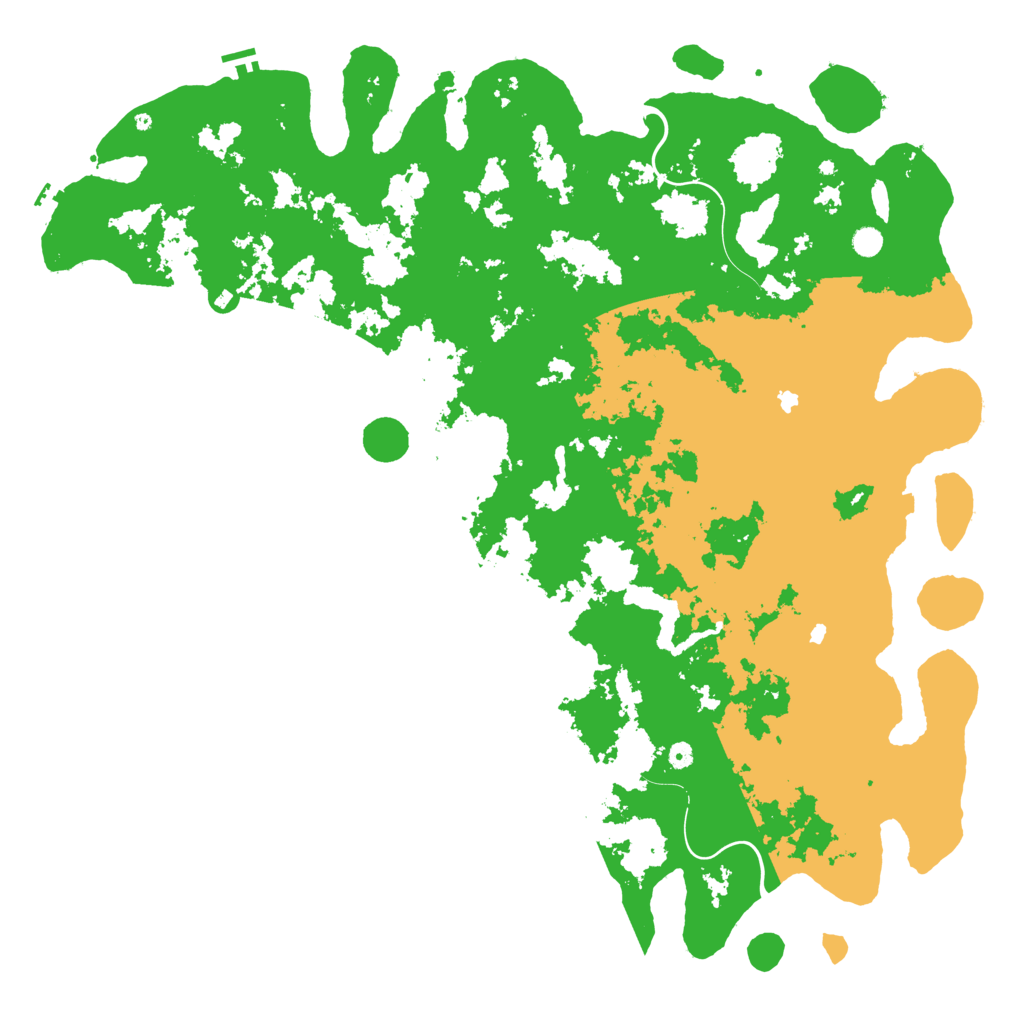 Biome Rust Map: Procedural Map, Size: 6000, Seed: 26451